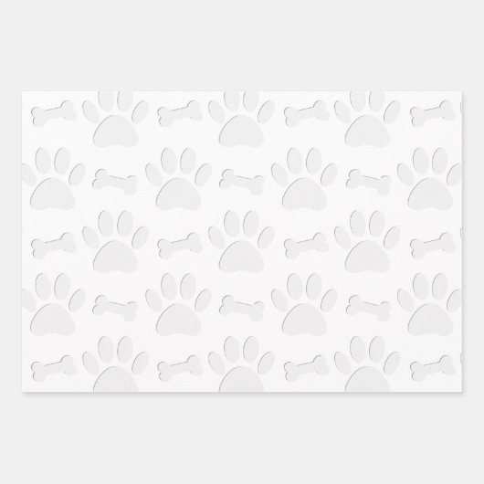 Papierhälften und Knochen Geschenkpapier Set (Vorderseite)