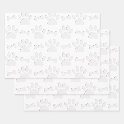 Papierhälften und Knochen Geschenkpapier Set (Set)