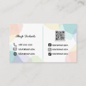 Papierhandkarte Visitenkarte (Rückseite)