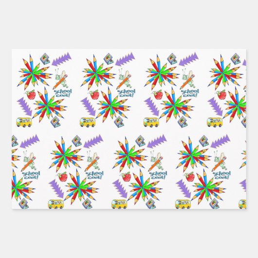 Papierhandschuhe ist Cool Geschenkpapier Set (Vorderseite 3)