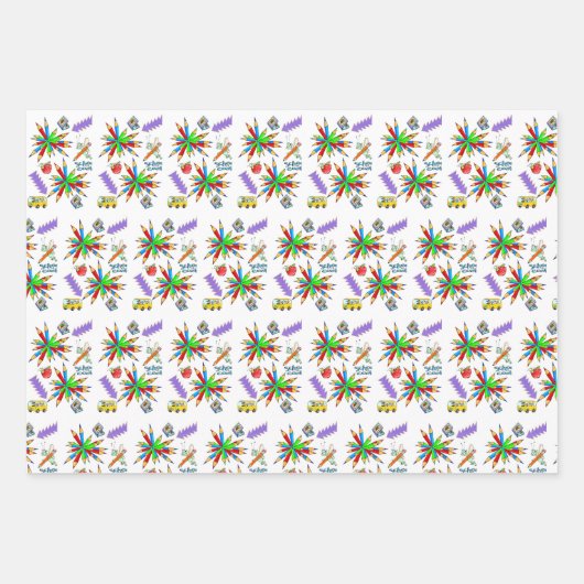 Papierhandschuhe ist Cool Geschenkpapier Set (Vorderseite 2)