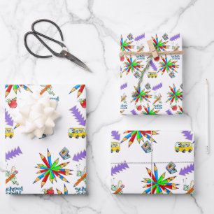 Papierhandschuhe ist Cool Geschenkpapier Set