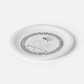 Papierhandschuhe Teller (Schrägansicht)