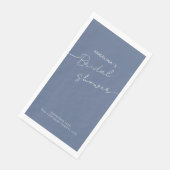 Papierhandtücher Brautdusche. Serviette (Ecke)