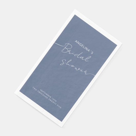 Papierhandtücher Brautdusche. Serviette (Ecke)