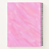 Papierheber mit rosa Waterfarbe Notizblock (Rückseite)