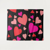 Papierherz 1 wandteppich (Vorderseite (Horizontal))