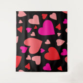 Papierherz 1 wandteppich (Vorderseite)