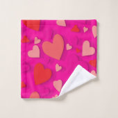 Papierherz 2 badhandtuch set (Waschlappen)