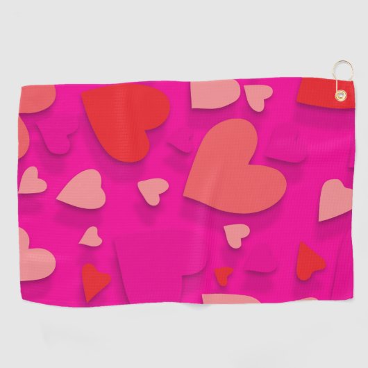 Papierherz 2 golfhandtuch (Horizontal)