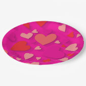 Papierherz 2 pappteller (Schrägansicht)