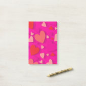 Papierherz 2 post-it klebezettel (Auf Schreibtisch)