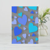 Papierherz 4 dankeskarte (Stehend Vorderseite)