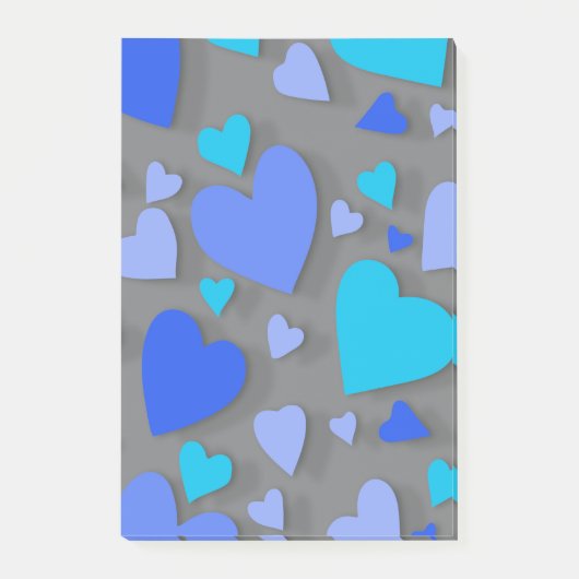 Papierherz 4 post-it klebezettel (Vorderseite)