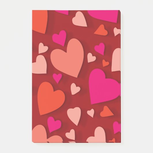 Papierherz 6 post-it klebezettel (Vorderseite)