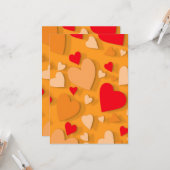 Papierherz 7 karte (Vorderseite/Rückseite Beispiel)