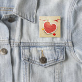 Papierherz Button (Beispiel)