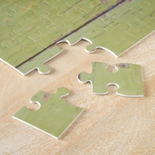 Papierherz, das an der Wäscheleine hängt Puzzle (Seite)