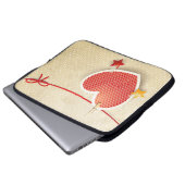 Papierherz Laptopschutzhülle (Vorne Knopf)