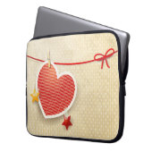 Papierherz Laptopschutzhülle (Vorderseite Links)