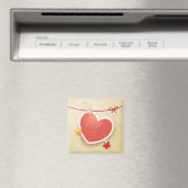 Papierherz Magnet (In Situ (Geschirrspüler))