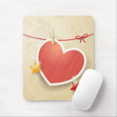 Papierherz Mousepad (Mit Mouse)