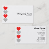 Papierherz Visitenkarte (Vorne/Hinten)