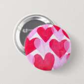 Papierherzen Button (Vorne & Hinten)