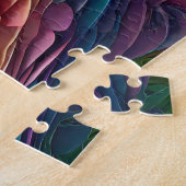 Papierherzen in Regenbogenfarben schneiden Puzzle (Seite)