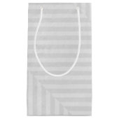 Papierhintergrund des gestreiften Musters Kleine Geschenktüte (Vorderseite)