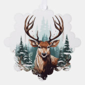 Papierhirsche hinzufügen oder bearbeiten Wörter Or Ornament Karte (Vorderseite)