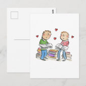 Papierhochzeit Postkarte (Vorne/Hinten)
