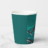 Papierhüllen, der Raven im Grünen Pappbecher (Rechts)