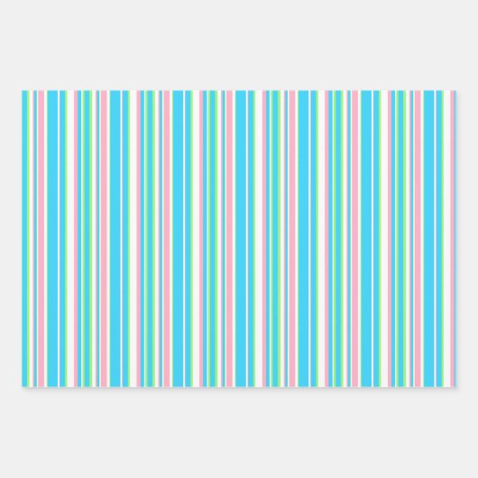 Papierhüllen und Streifen Geschenkpapier Set (Vorderseite 2)