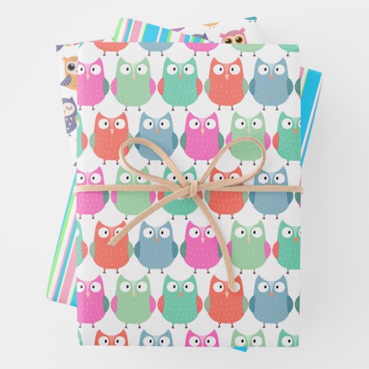 Papierhüllen und Streifen Geschenkpapier Set (Beispiel)