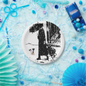 Papierhund für Teller (Party)