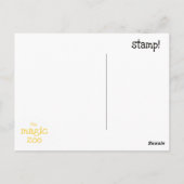 Papierhut - lila - Postkarten (Rückseite)