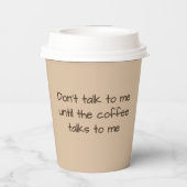 Papierkaffeetasse Pappbecher (Rückseite)