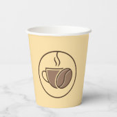 Papierkaffeetasse Pappbecher (Rückseite)