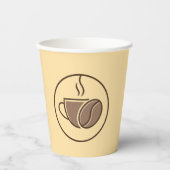 Papierkaffeetasse Pappbecher (Vorderseite)