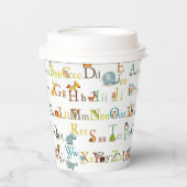 Papierkämme - Alphabet Pappbecher (Vorderseite)