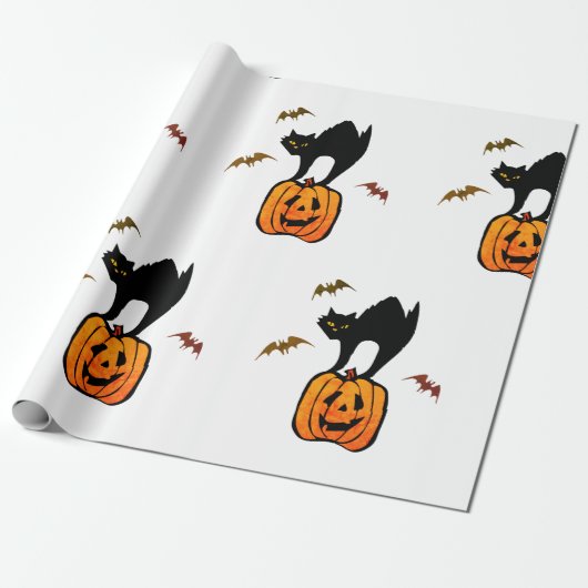 PAPIERKARTE MIT PUMPKIN UND BATTEN GESCHENKPAPIER (Ungerollt)