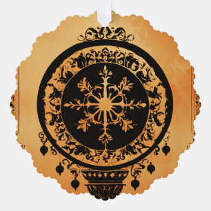 PAPIERKARTE ORNAMENT KARTE