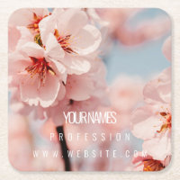 PAPIERKARTE UNTERSETZER: APPLE BLOSSOMS