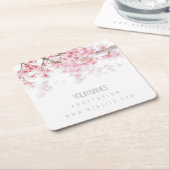 PAPIERKARTE UNTERSETZER BUSINESS CARD : CHERRY BLO (angewinkelt)