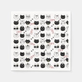 Papierkatzen, Kätzchen Serviette (Vorderseite)