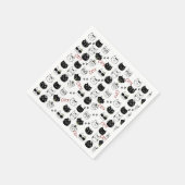 Papierkatzen, Kätzchen Serviette (Ecke)