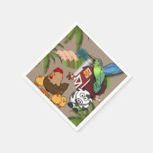 Papierkatzen, Kuhhhackenfarm Serviette (Ecke)