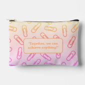 Papierklammern Muster personalisiert Stift Zubehörtasche (Vorderseite)