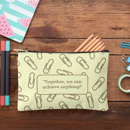 Papierklammern Muster personalisiert Stift Zubehörtasche